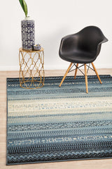 One Tribe Navy Transitional Rug