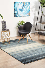 One Tribe Navy Transitional Rug