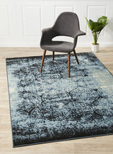 Elisabeth Heritage Transitional Rug Navy