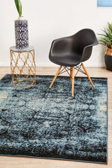 Elisabeth Heritage Transitional Rug Navy