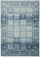 Heritage Paradise Transitional Rug Navy