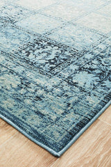 Heritage Paradise Transitional Rug Navy