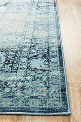 Heritage Paradise Transitional Rug Navy