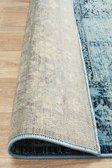 Heritage Paradise Transitional Rug Navy