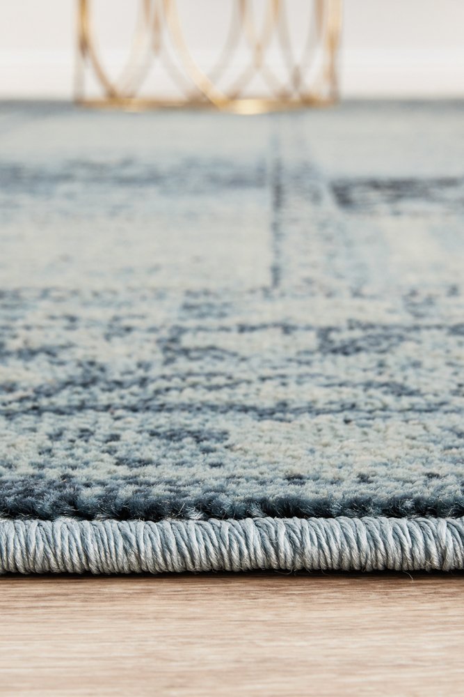 Heritage Paradise Transitional Rug Navy