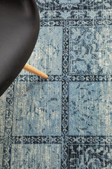 Heritage Paradise Transitional Rug Navy