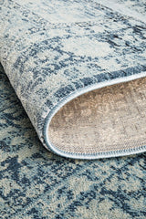 Heritage Paradise Transitional Rug Navy