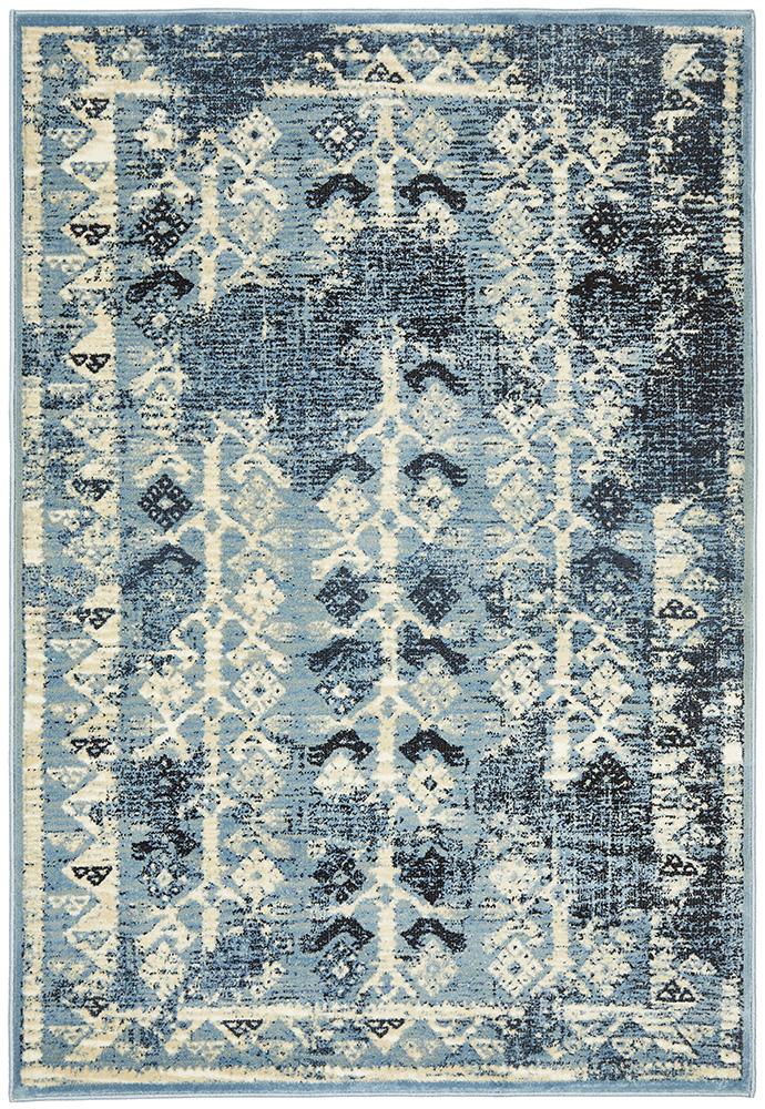 Urdu Tribal Transitional Rug Blue