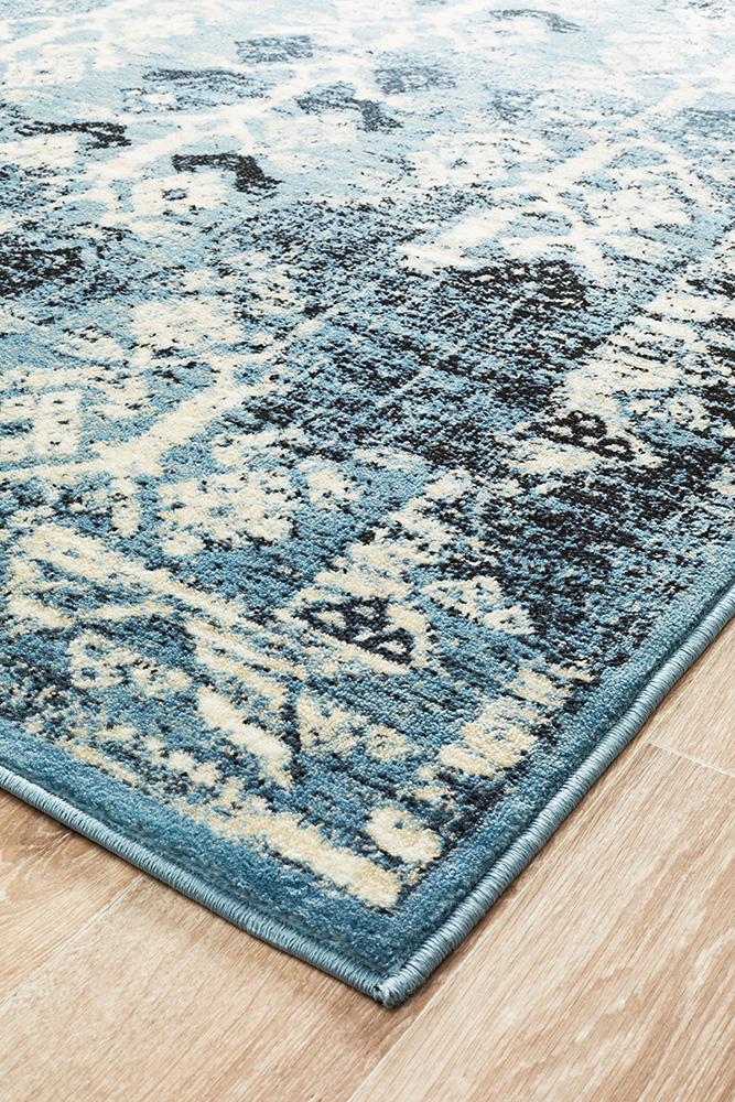 Urdu Tribal Transitional Rug Blue