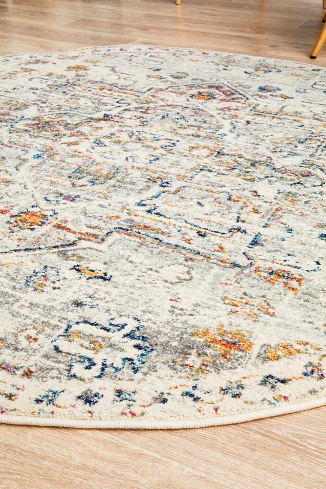 Legion Millennium Silver Round Transitional Rug – Lost Design Society