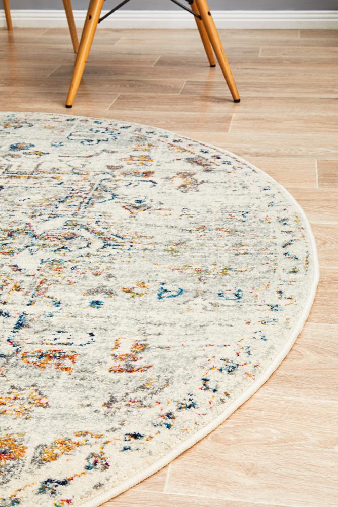 Legion Millennium Silver Round Transitional Rug – Lost Design Society