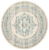 Legion Ghost White Round Transitional Rug