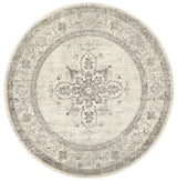 Legion Silver Round Transitional Rug