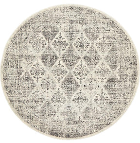 Legion Grey Round Transitional Rug - Lost Design Society