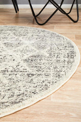 Legion Grey Round Transitional Rug