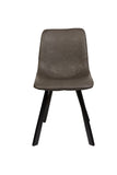 Cava Antique Grey Faux Leather Dining Chairs - Set of 2