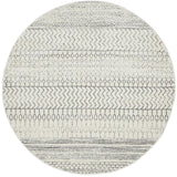 Hazan Silver Transitional Round Rug