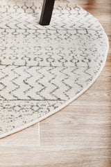 Hazan Silver Transitional Round Rug