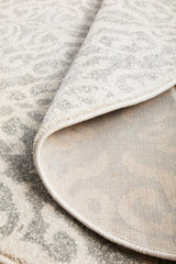 Clara Silver Transitional Round Rug