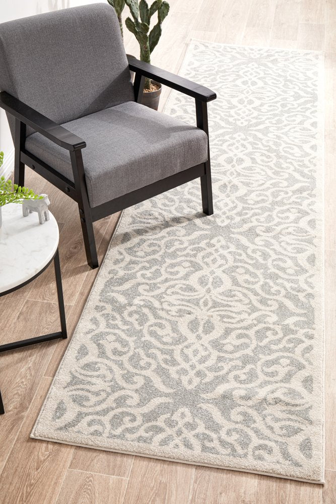 Clara Silver Transitional Rug