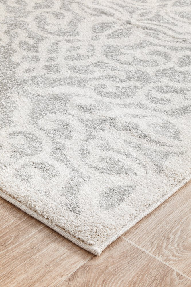 Clara Silver Transitional Rug