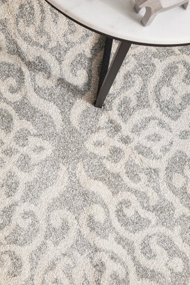 Clara Silver Transitional Rug