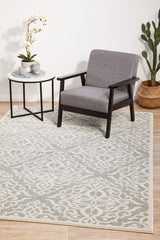 Clara Silver Transitional Rug