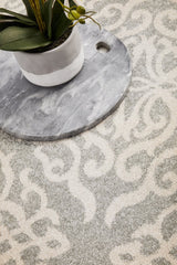 Clara Silver Transitional Rug