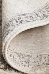 Zada Silver Transitional Round Rug