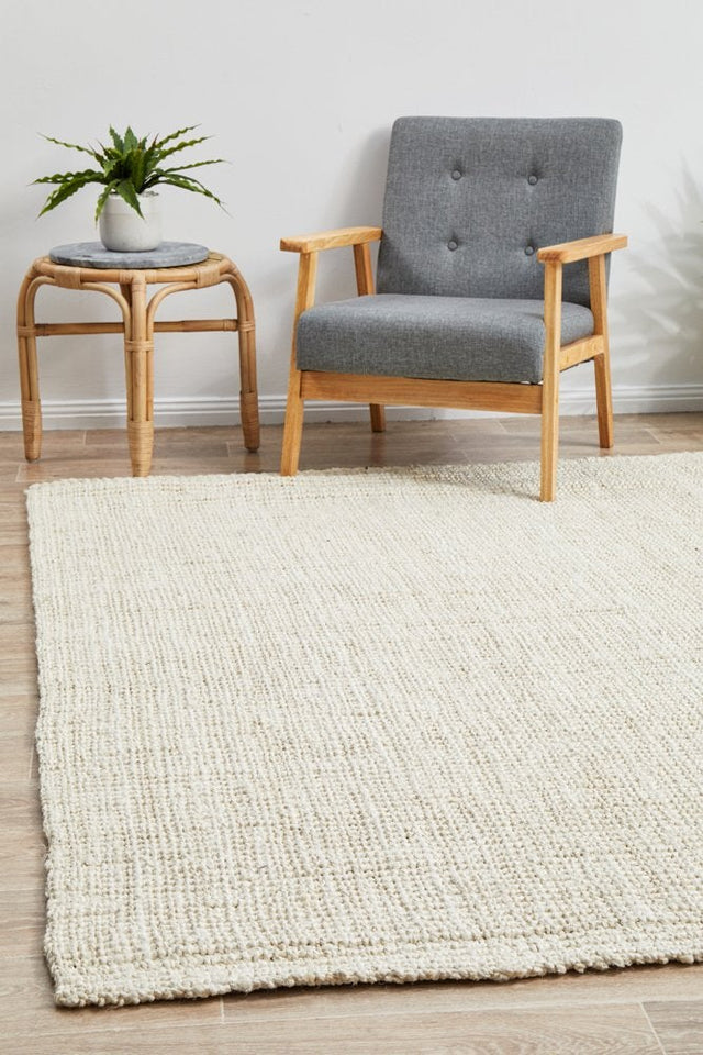 Chunky Natural Jute Barker Bleach Rug