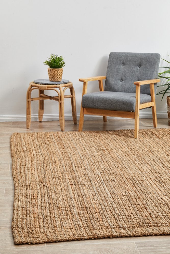 Chunky Natural Jute Barker Rug