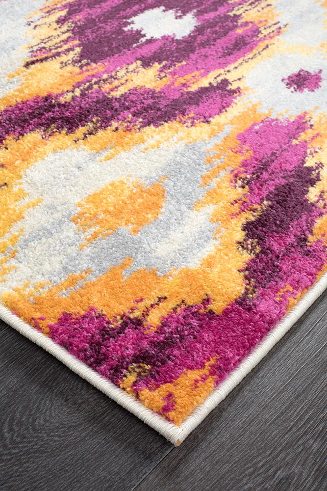 Realms Burst Aubergine Modern Rug