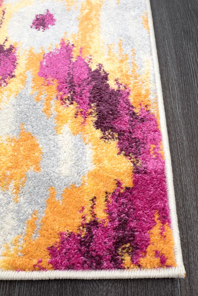 Realms Burst Aubergine Modern Rug