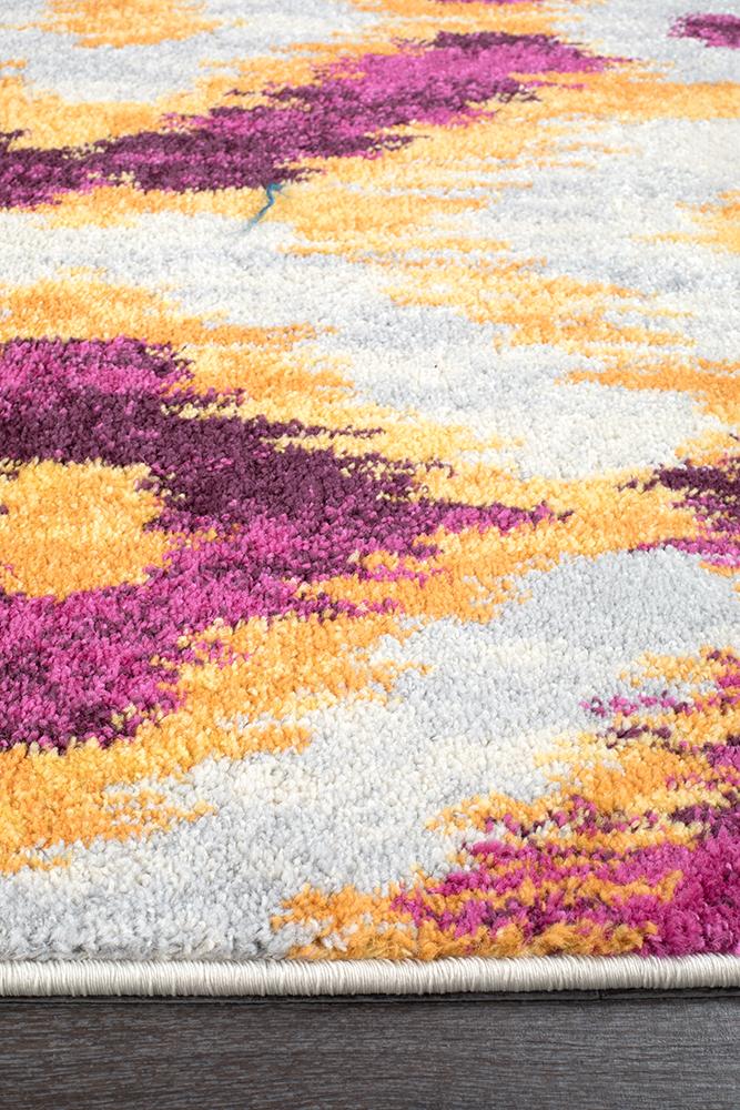 Realms Burst Aubergine Modern Rug