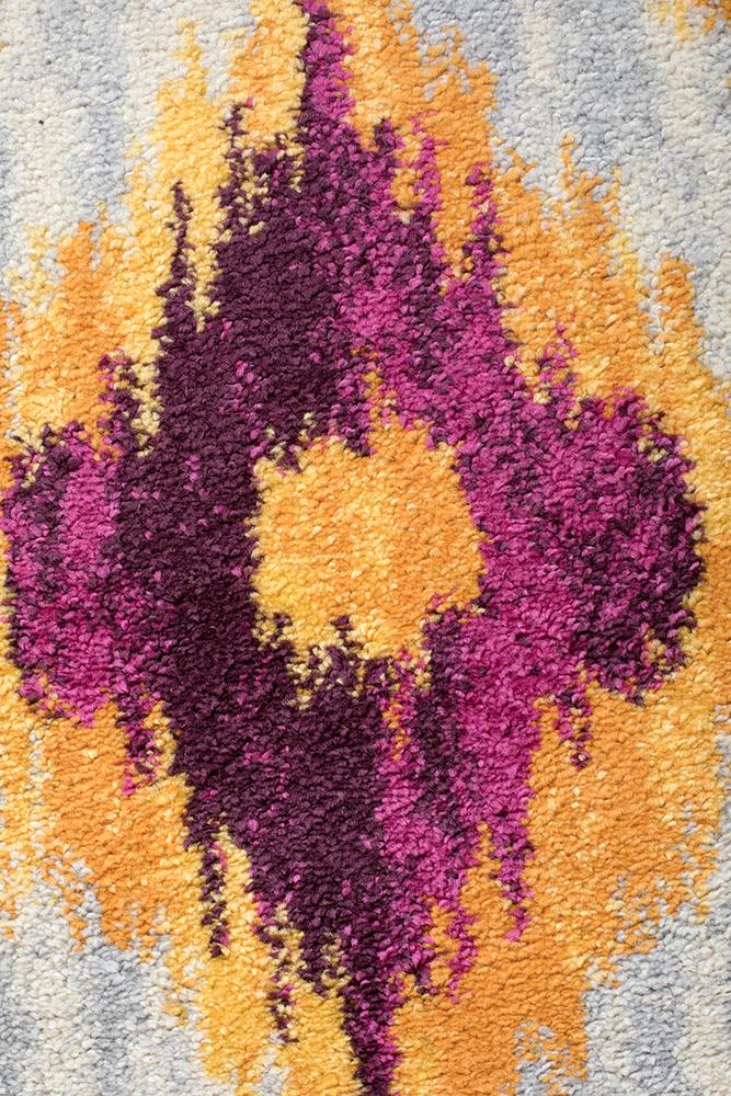 Realms Burst Aubergine Modern Rug