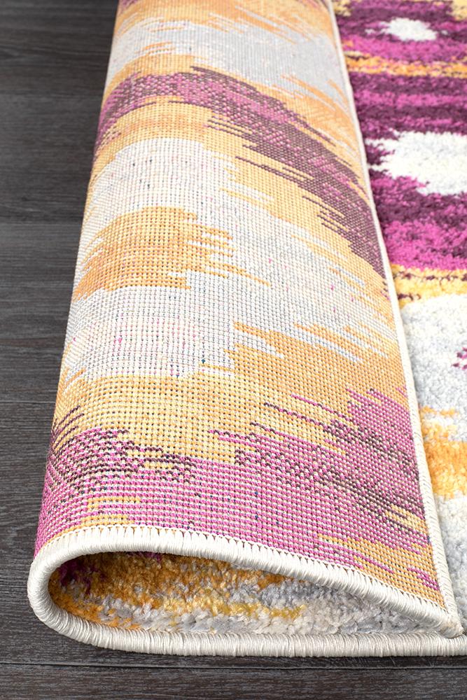 Realms Burst Aubergine Modern Rug