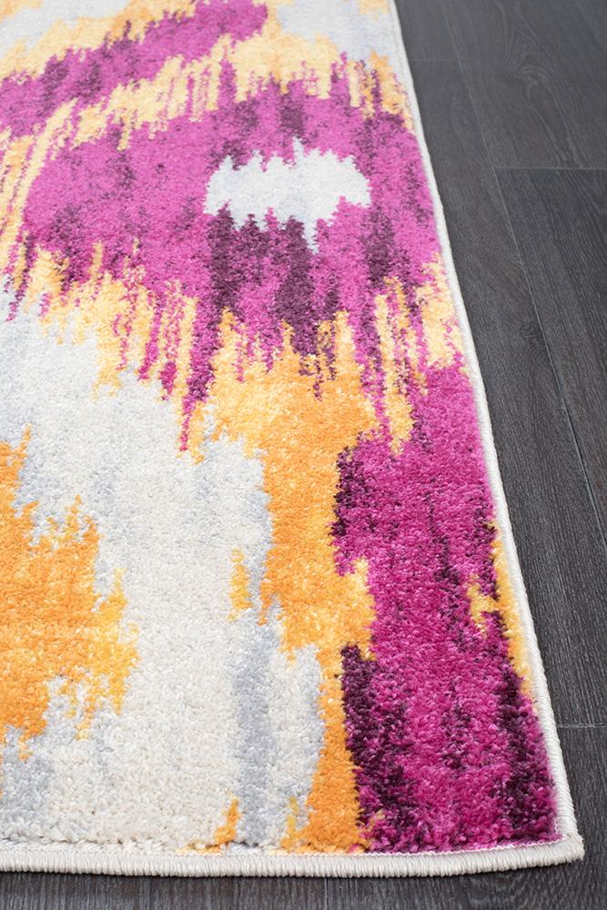 Realms Burst Aubergine Modern Rug