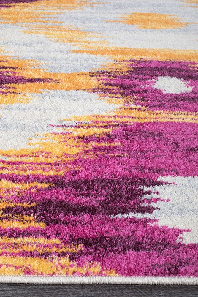 Realms Burst Aubergine Modern Rug