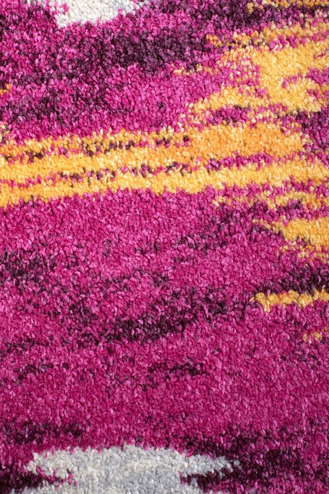 Realms Burst Aubergine Modern Rug