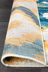 Realms Burst Blue Modern Rug