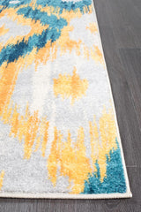 Realms Burst Blue Modern Rug