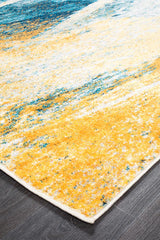 Realms Strokes Blue Modern Rug