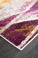 Realms Strokes Violet Modern Rug