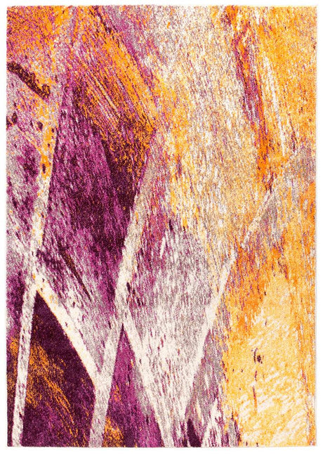 Realms Strokes Violet Modern Rug