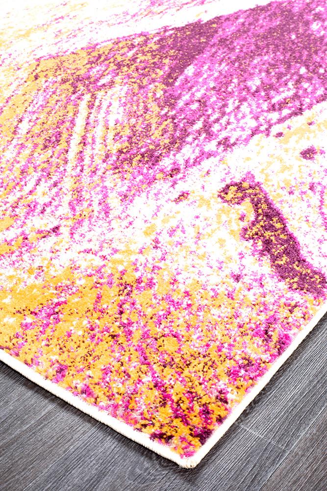 Realms Strokes Violet Modern Rug