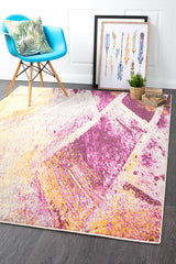 Realms Strokes Violet Modern Rug