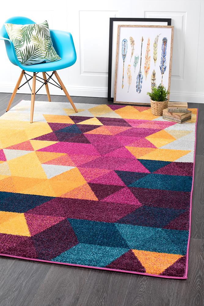 Realms Triangle Multi Modern Rug