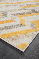 Realms Slant Yellow Modern Rug