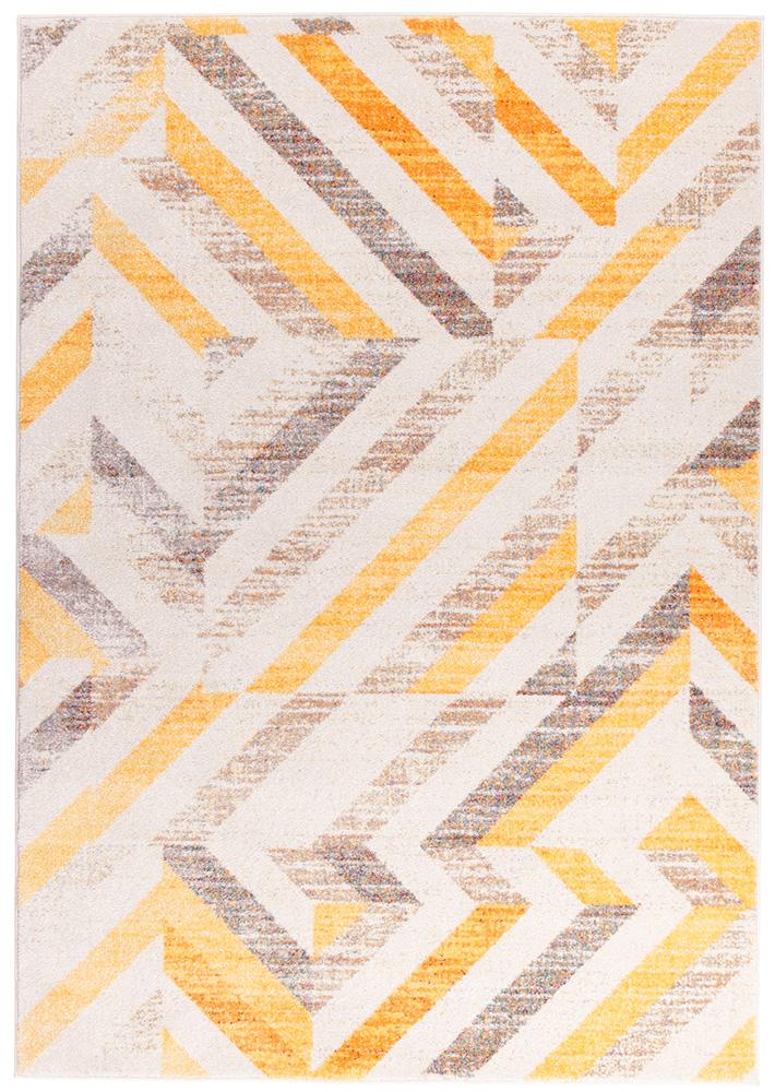 Realms Slant Yellow Modern Rug