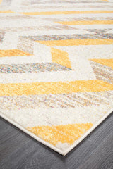 Realms Slant Yellow Modern Rug